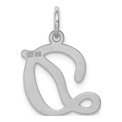 Sterling Silver Letter D Pendant – view 4