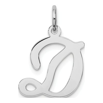 Sterling Silver Letter D Pendant