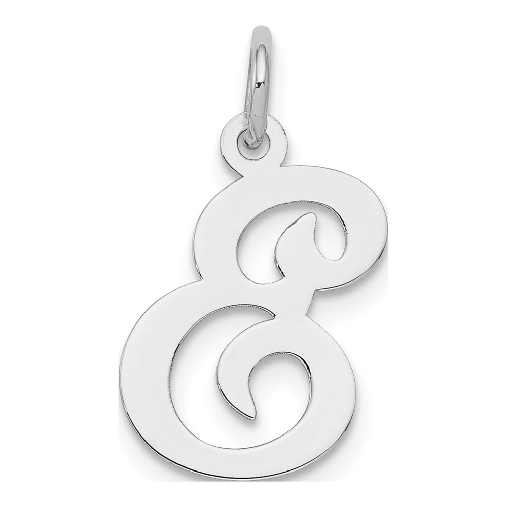 Sterling Silver Letter E Charm