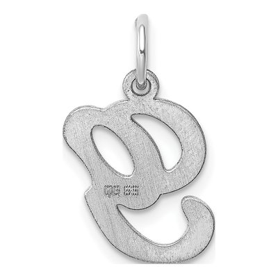 Sterling Silver Letter G Pendant – view 4