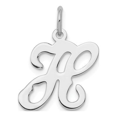 Sterling Silver Letter H Charm