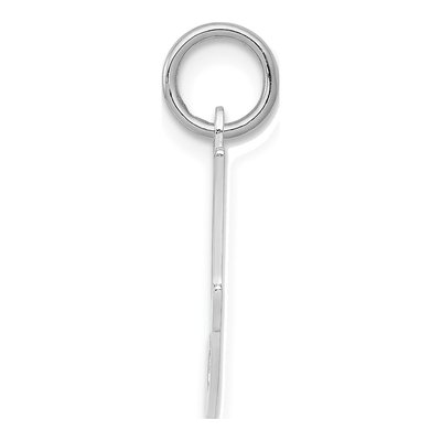 Sterling Silver Letter I Initial Pendant – view 3