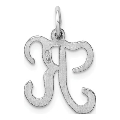 Sterling Silver Initial K Charm – view 3