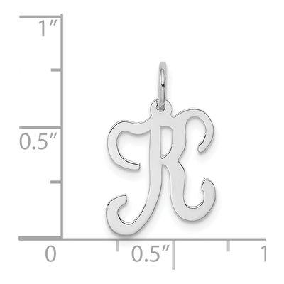 Sterling Silver Initial K Charm – view 4