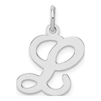 Sterling Silver Letter L Pendant