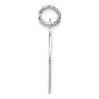 Sterling Silver Letter O Pendant – view 3