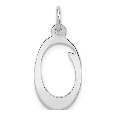 Sterling Silver Letter O Pendant