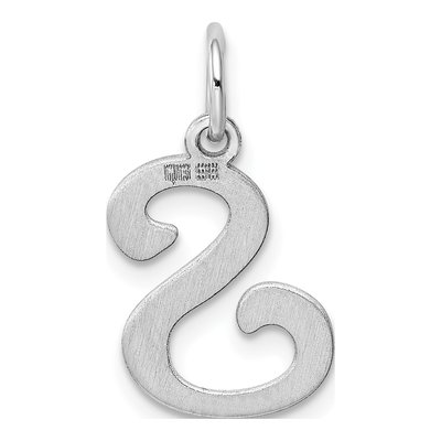 Sterling Silver Letter S Pendant – view 3