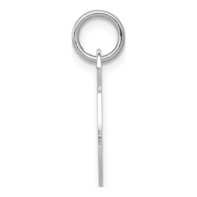Sterling Silver Letter V Pendant – view 2