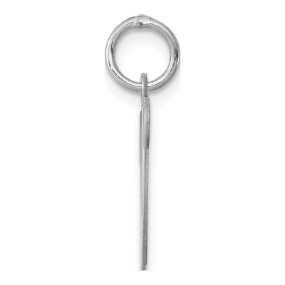 Sterling Silver Letter W Charm – view 3