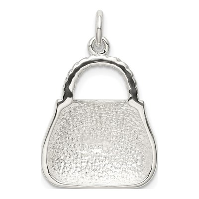 Sterling Silver CZ Enamel Purse Pendant – view 5