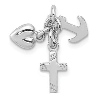 Sterling Silver Faith Charm