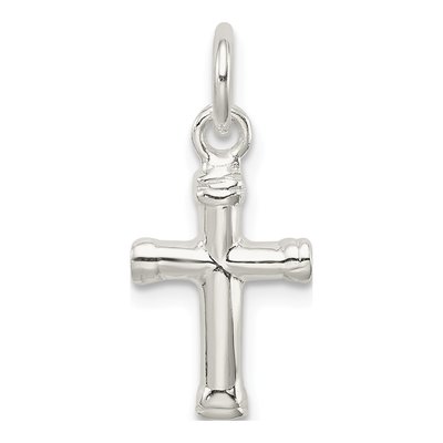 Sterling Silver 3-D Cross Pendant