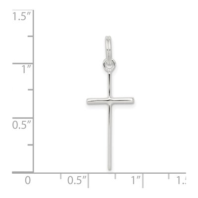 Sterling Silver Latin Cross Charm – view 4