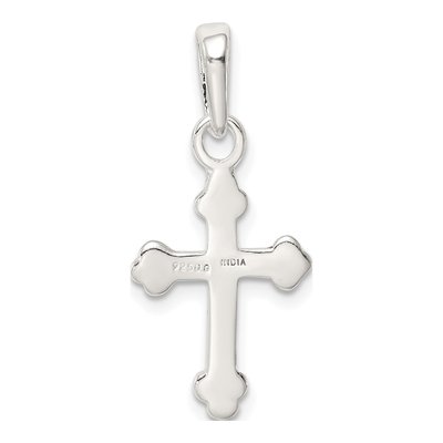 Sterling Silver Budded Cross Pendant – view 5