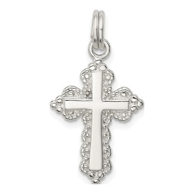 Sterling Silver Filigree Cross Charm