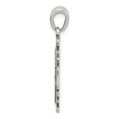 Sterling Silver Antiqued Jerusalem Crusader Pendant – view 3