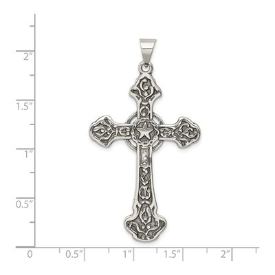 Sterling Silver Antiqued Cross Pendant – view 4