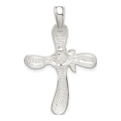 Sterling Silver Dove Cross Pendant – view 5