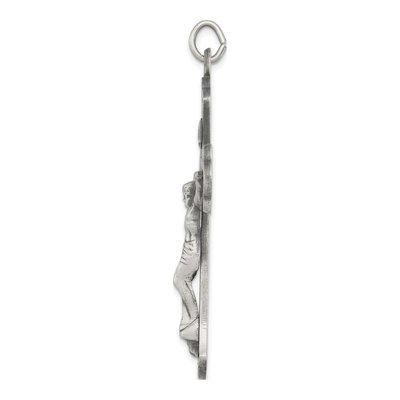 Sterling Silver Antiqued INRI Crucifix Pendant – view 3