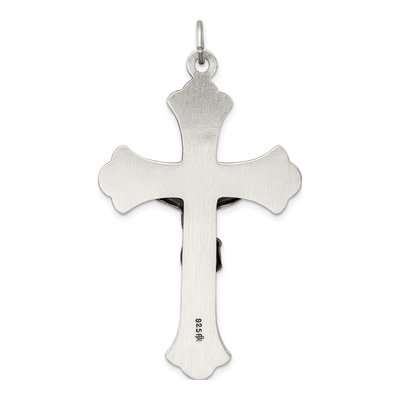 Sterling Silver Antiqued INRI Crucifix Pendant – view 5
