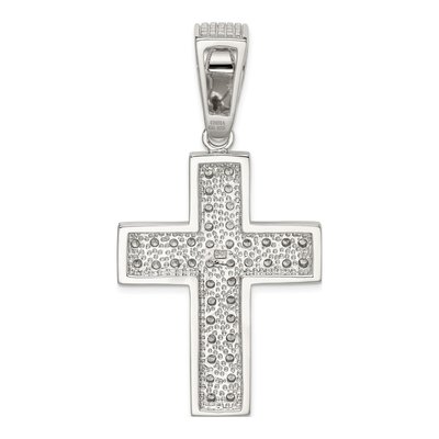 Sterling Silver CZ Cross Pendant – view 5