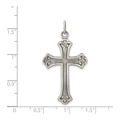 Sterling Silver Antiqued Cross Pendant – view 4