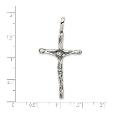 Sterling Silver Antiqued Crucifix Pendant – view 4