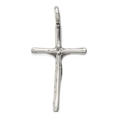 Sterling Silver Antiqued Crucifix Pendant – view 5