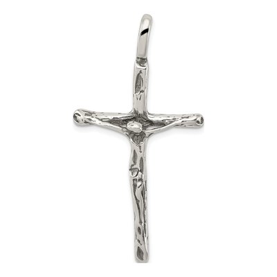 Sterling Silver Antiqued Crucifix Pendant