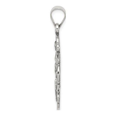 Sterling Silver Antiqued 4-Way Medal Pendant – view 3