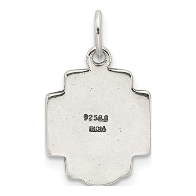 Sterling Silver Antiqued Ecce Homo Medal Pendant – view 5