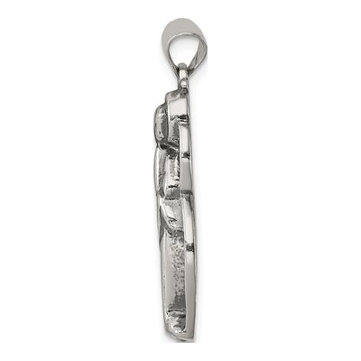 Sterling Silver Antiqued Blessed Mary Charm – view 3