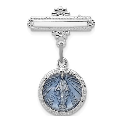Sterling Silver Miraculous Medal Pin