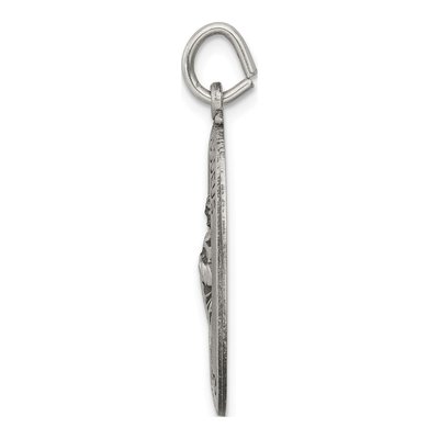 Sterling Silver Antiqued Saint Jude Thaddeus Medal Pendant – view 3