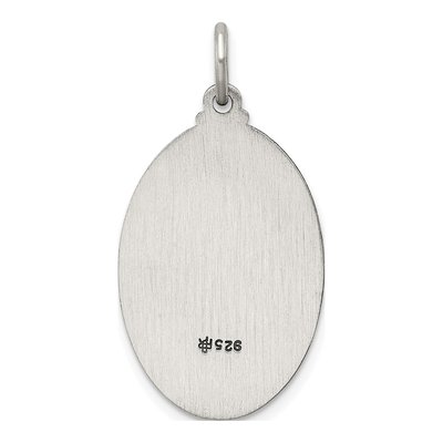 Sterling Silver Antiqued Saint Jude Thaddeus Medal Pendant – view 5