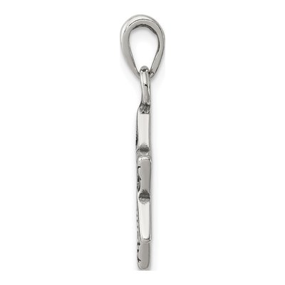 Sterling Silver Antiqued Star of David Charm – view 3