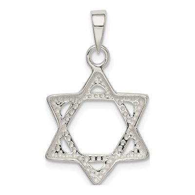 Sterling Silver Star of David Pendant – view 5