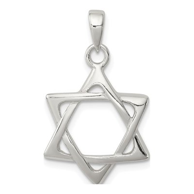 Sterling Silver Star of David Pendant