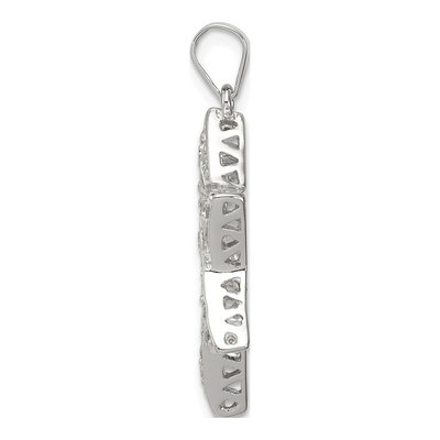 Sterling Silver CZ Star of David Pendant – view 3