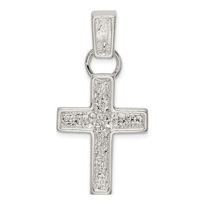Sterling Silver Hammered Latin Cross Pendant – view 5