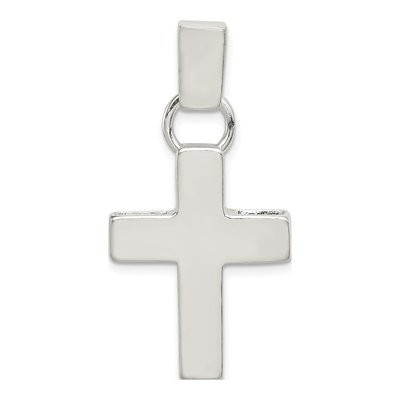 Sterling Silver Hammered Latin Cross Pendant