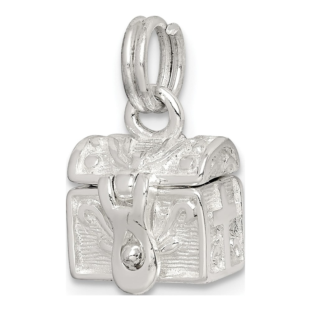 Sterling Silver Cross Prayer Box Pendant
