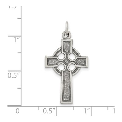 Sterling Silver Antiqued Celtic Cross Charm – view 5