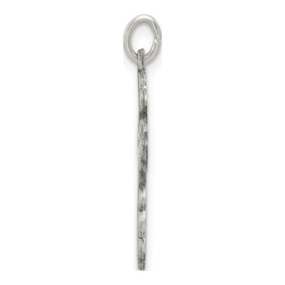 Sterling Silver Antiqued Orthodox Cross Charm – view 3