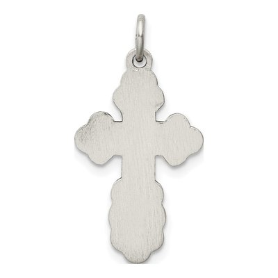 Sterling Silver Antiqued Orthodox Cross Charm – view 5