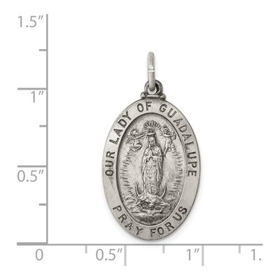 Sterling Silver Our of Guadalupe Medal Pendant – view 4
