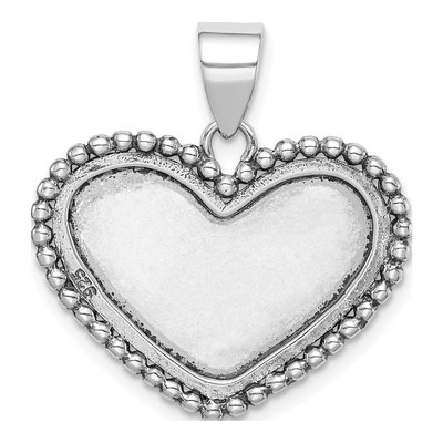 Sterling Silver Heart Pendant – view 5
