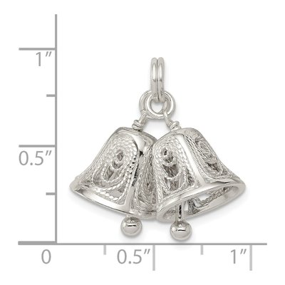 Sterling Silver Bells Charm – view 4