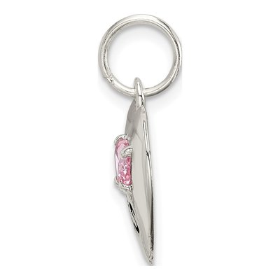 Sterling Silver CZ 'big Sis' Heart Pendant – view 3